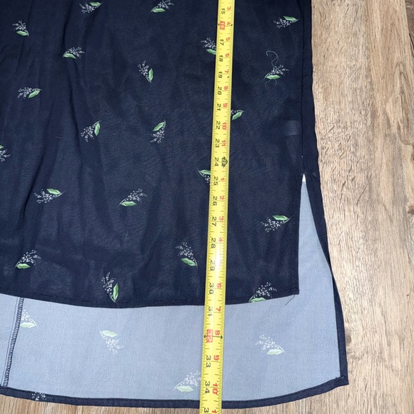 Eloquii Navy and Green Tunic Top - Picture 6 of 10